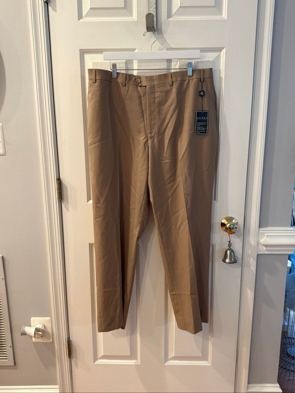 Lauren Ralph Lauren Tan Total Comfort Khaki Pants sz 38X30  NWT